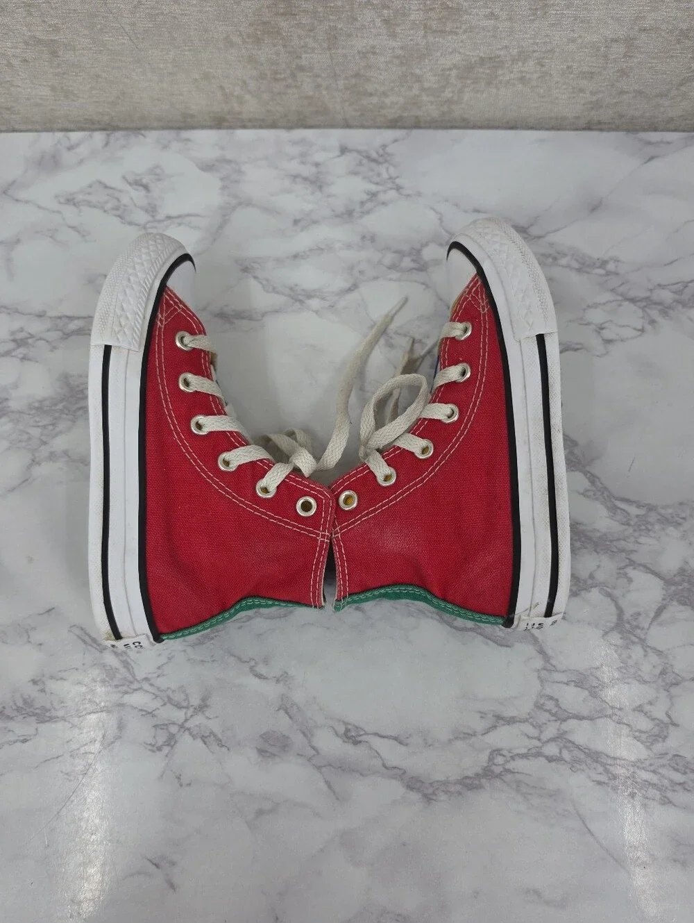 Converse Kids' High Top Sneakers Primary Colors Colorblock Red Blue Yellow Green